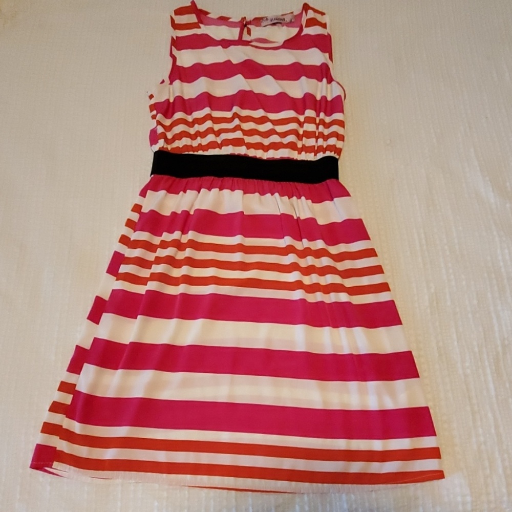 Small, orange and pink summer dress